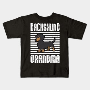 Dachshund Grandma Proud Dogs Kids T-Shirt